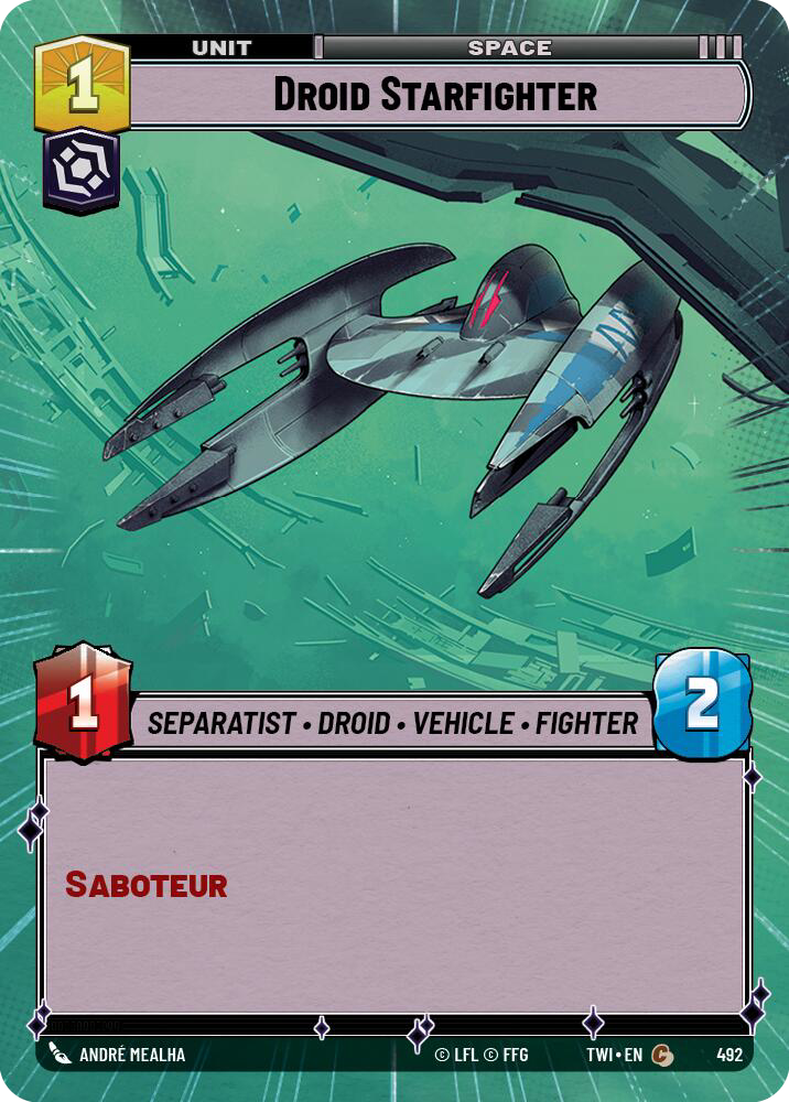 Droid Starfighter, Twilight of the Republic Card Art