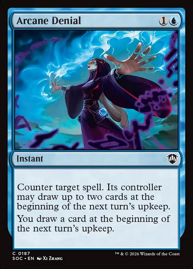 Arcane Denial, Secrets Of Strixhaven Commander Card Art