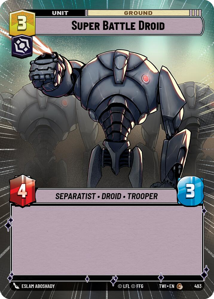 Super Battle Droid, Twilight of the Republic Card Art