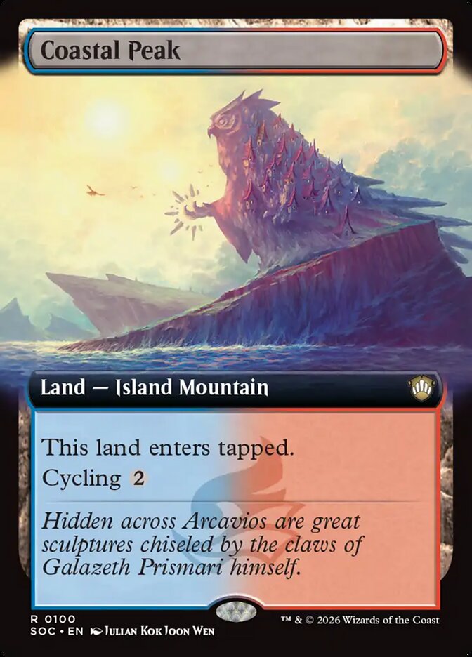 Coastal Peak, Secrets Of Strixhaven Commander Card Art