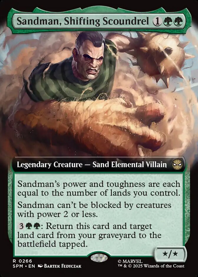 Sandman, Shifting Scoundrel, Marvel'S Spider-Man Card Art
