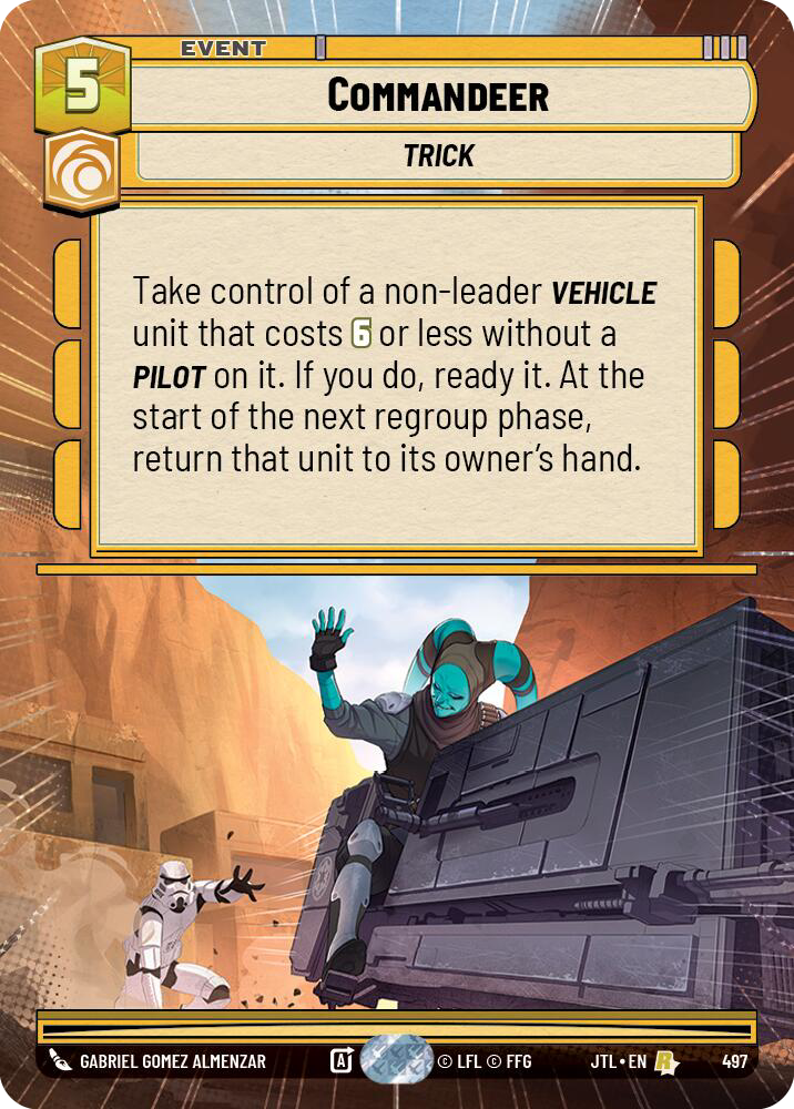 Commandeer, Jump to Lightspeed Card Art