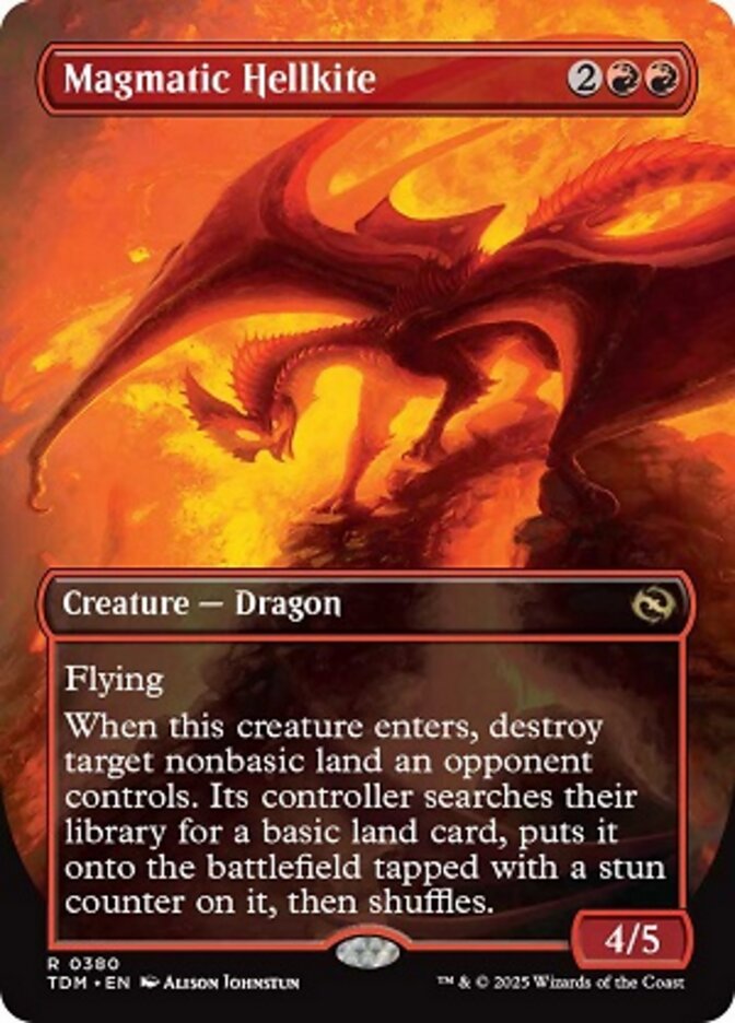 Magmatic Hellkite // Magmatic Hellkite, Tarkir: dragonstorm Card Art