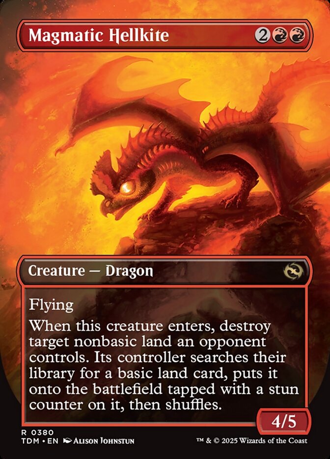 Magmatic Hellkite // Magmatic Hellkite, Tarkir: dragonstorm Card Art