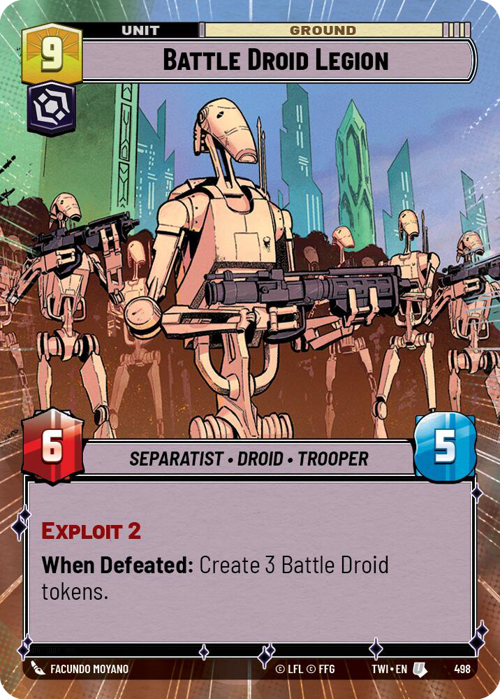 Battle Droid Legion, Twilight of the Republic Card Art