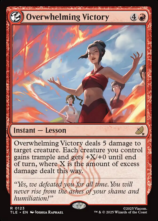 Overwhelming Victory, Avatar: The Last Airbender Eternal Card Art