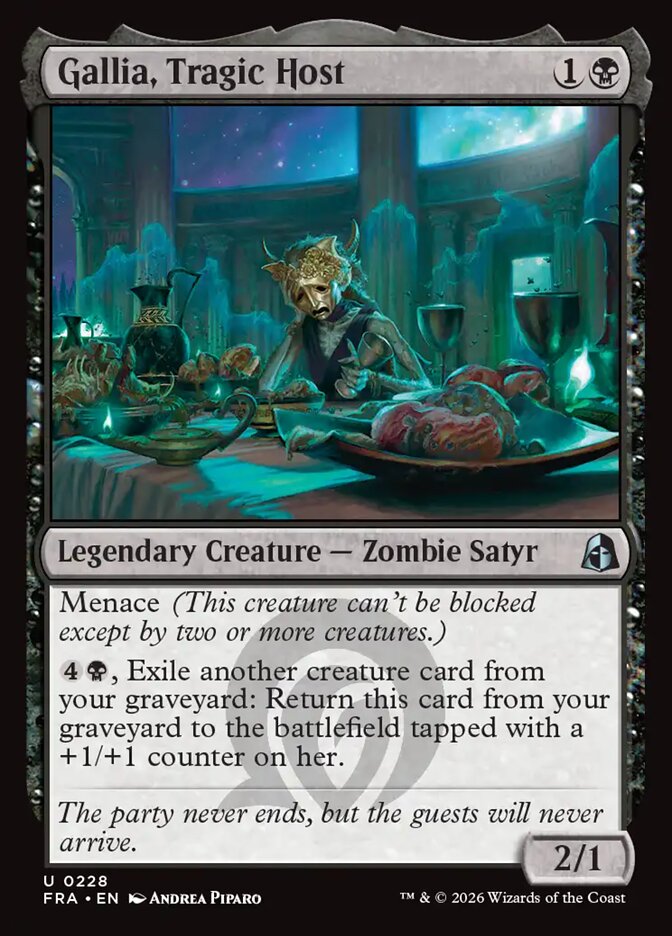 Gallia, Tragic Host, Reality Fracture Card Art