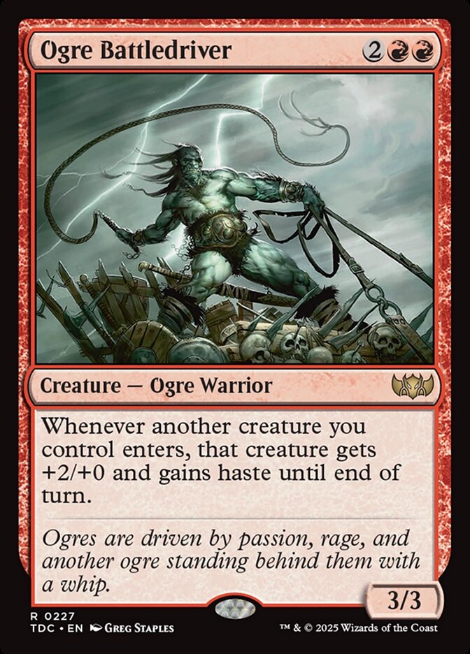 Ogre Battledriver, Tarkir: Dragonstorm Commander Card Art