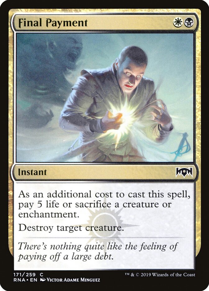 Final Payment, Ravnica Allegiance Card Art