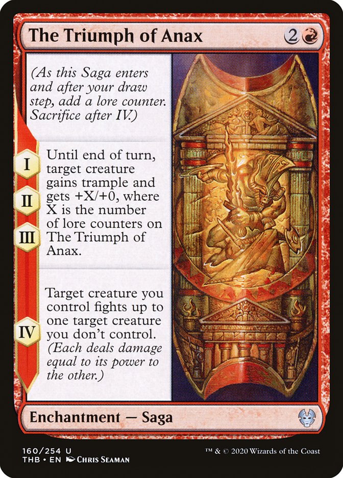 The Triumph of Anax, Theros beyond death Card Art