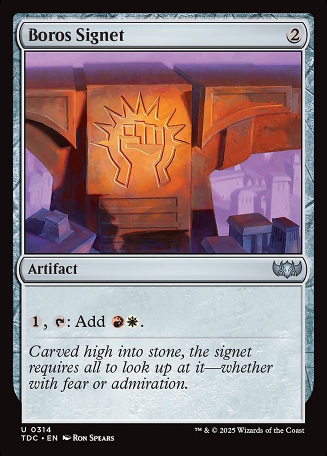 Boros Signet, Tarkir: Dragonstorm Commander Card Art