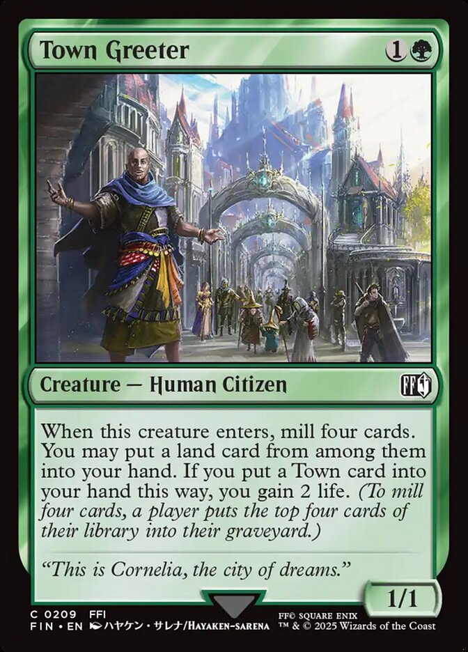 Town Greeter, Final fantasy Card Art