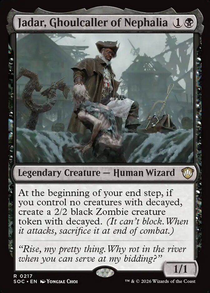 Jadar, Ghoulcaller of Nephalia, Secrets Of Strixhaven Commander Card Art
