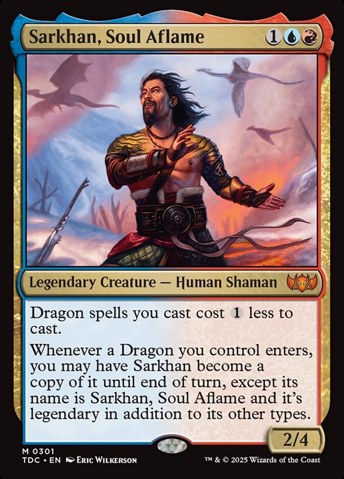 Sarkhan, Soul Aflame, Tarkir: dragonstorm commander Card Art