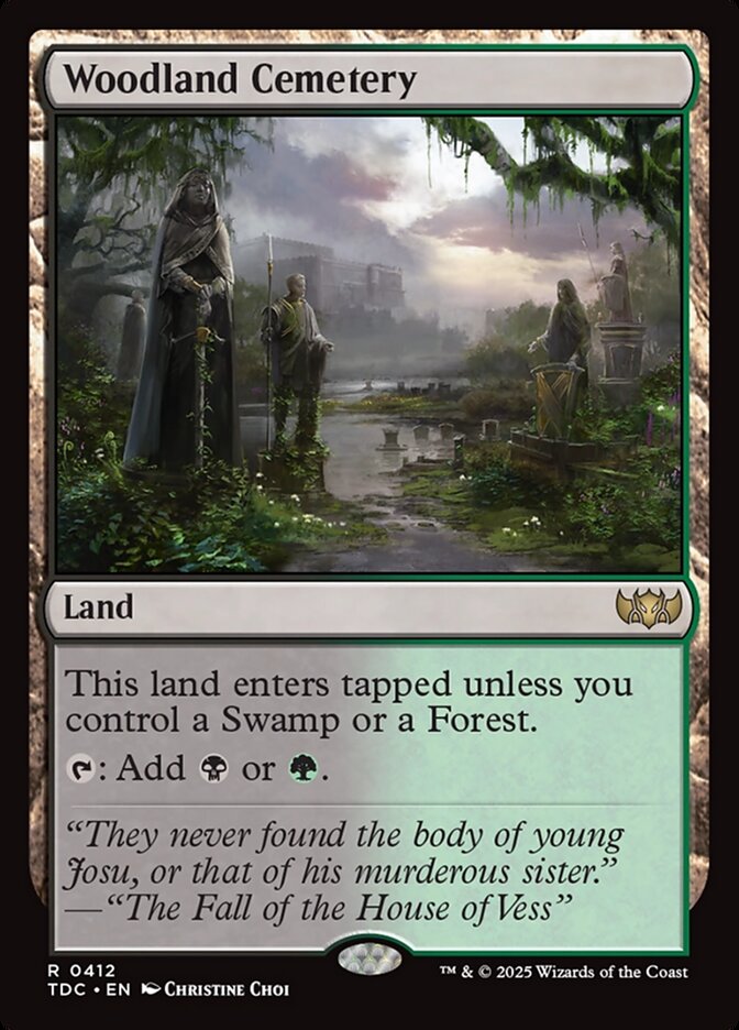 Woodland Cemetery, Tarkir: Dragonstorm Commander Card Art