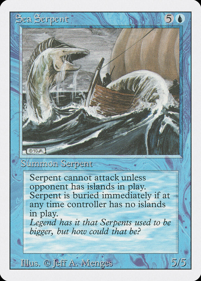 Sea Serpent, Revised edition Card Art