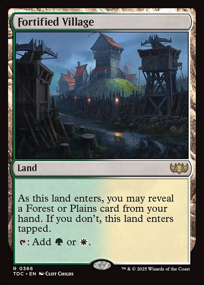 Fortified Village, Tarkir: Dragonstorm Commander Card Art
