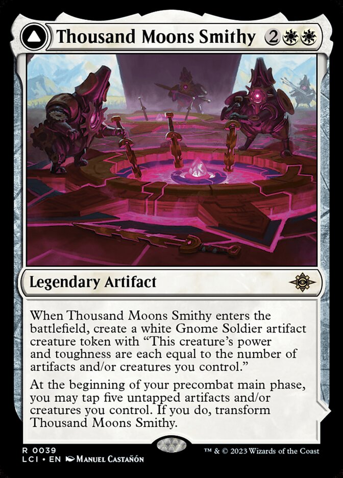 Thousand Moons Smithy // Barracks of the Thousand, The lost caverns of ixalan Card Art