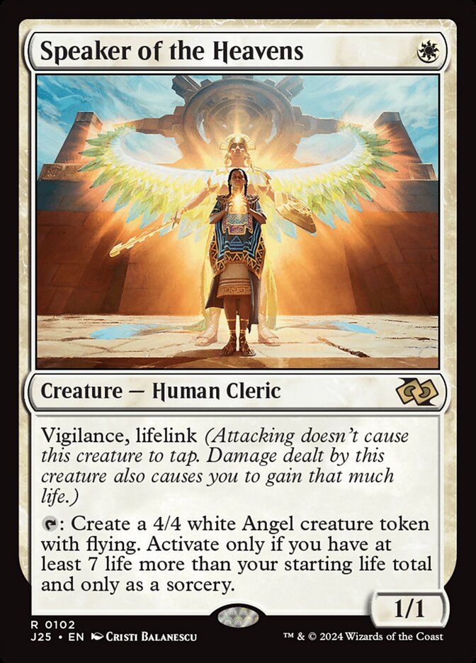 Speaker of the Heavens, Foundations jumpstart Card Art