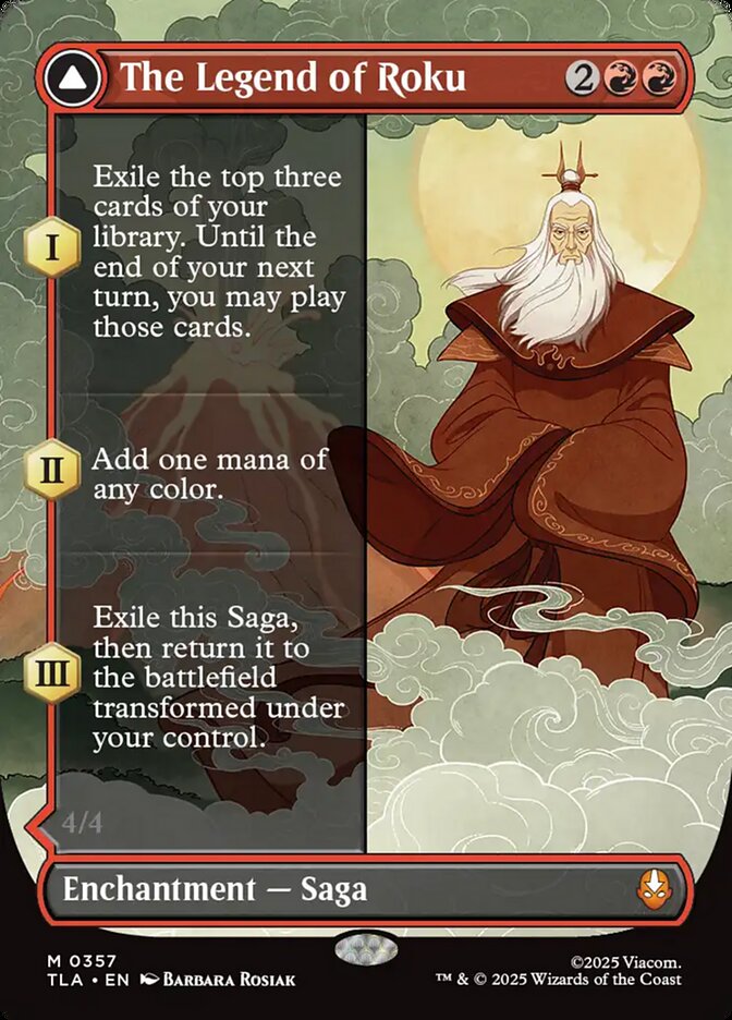 The Legend of Roku // Avatar Roku, Avatar: The Last Airbender Card Art