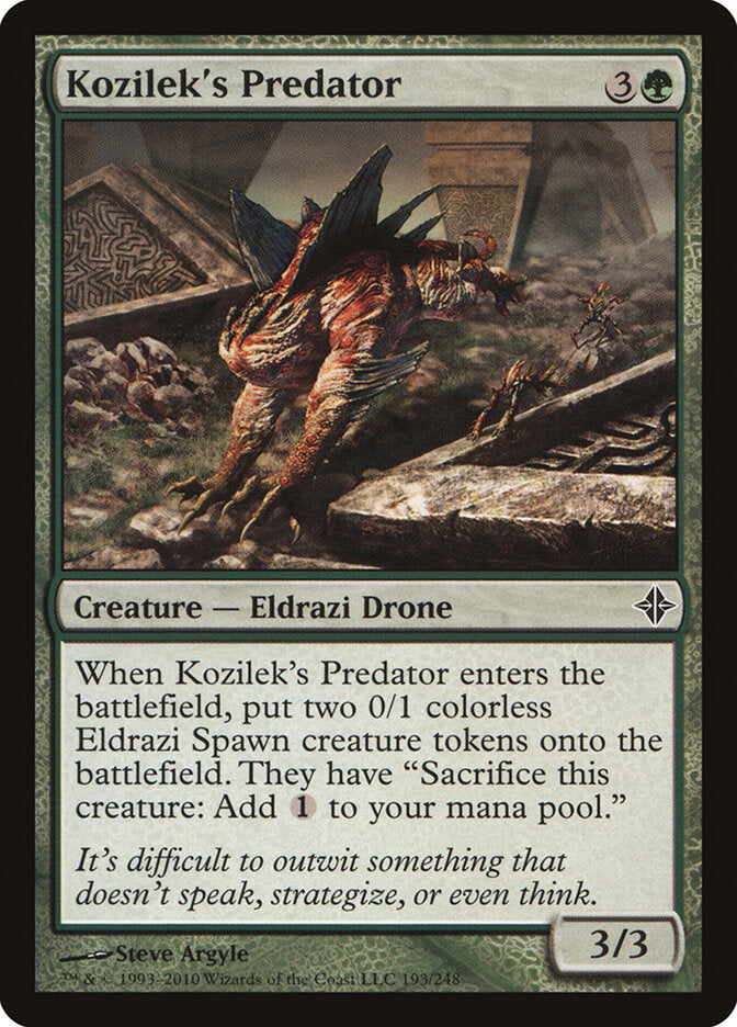 Kozilek's Predator, Rise Of The Eldrazi Card Art