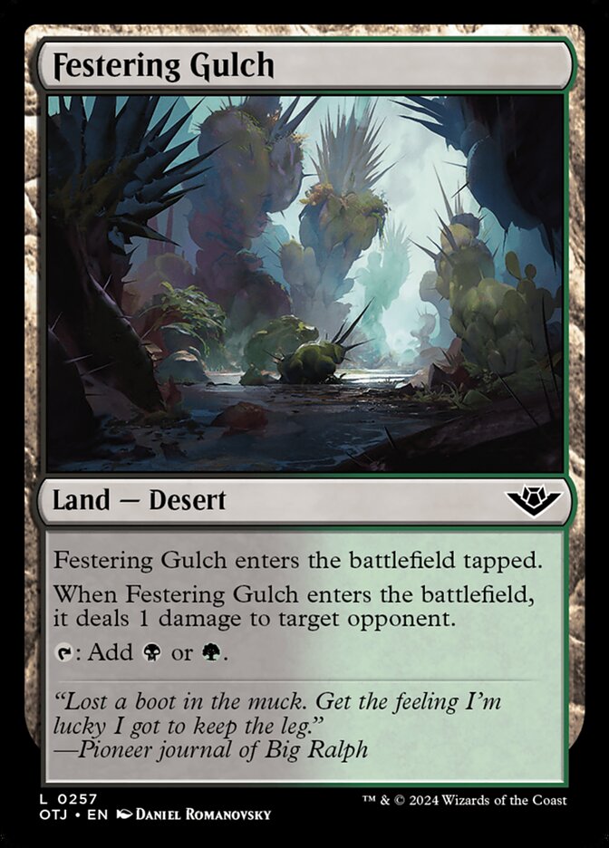 Festering Gulch, Outlaws Of Thunder Junction Card Art