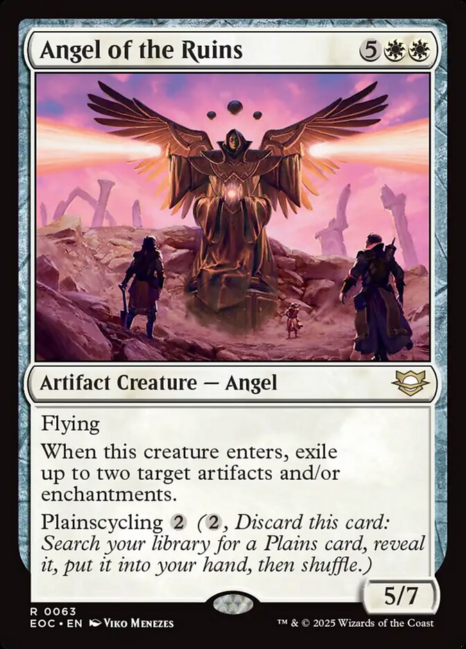 Angel of the Ruins, Edge Of Eternities Commander Card Art