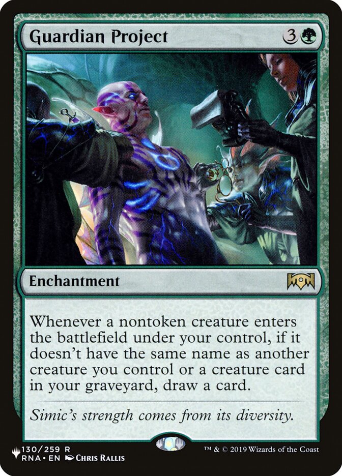Guardian Project, The List Card Art