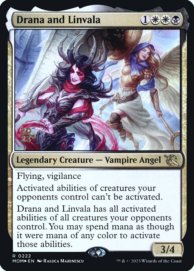 Drana and Linvala, March of the machine promos Card Art