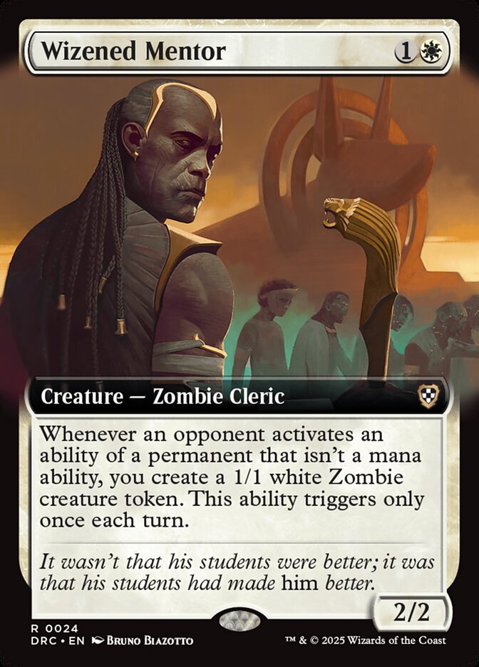 Wizened Mentor, Aetherdrift commander Card Art