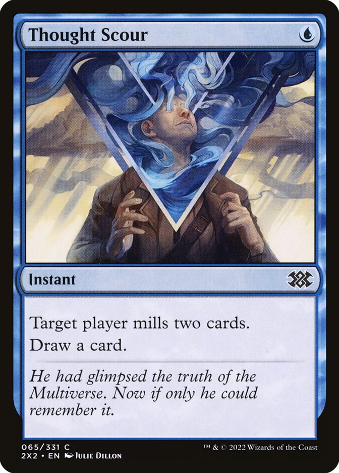 Thought Scour, Double Masters 2022 Card Art