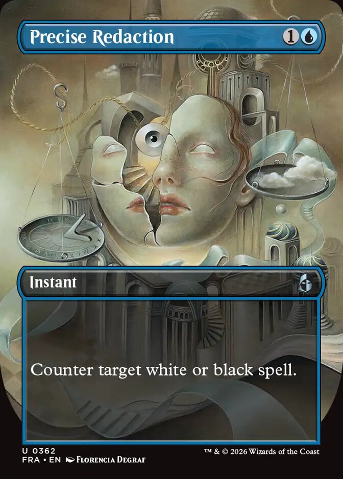 Precise Redaction, Reality Fracture Card Art