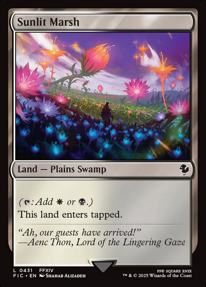 Sunlit Marsh, Final fantasy commander Card Art