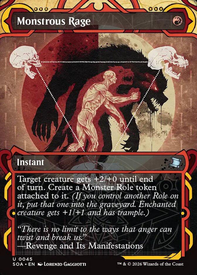 Monstrous Rage, Secrets Of Strixhaven Mystical Archive Card Art