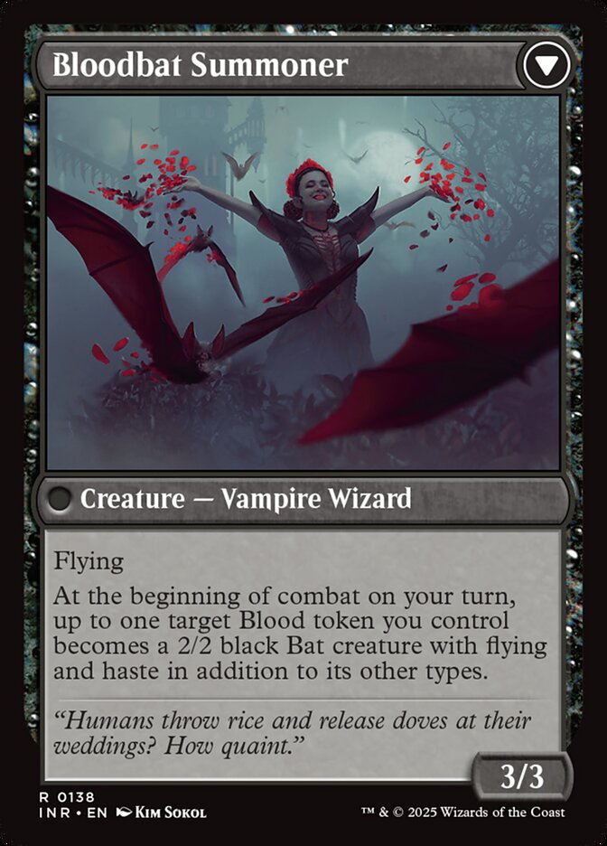 Voldaren Bloodcaster // Bloodbat Summoner, Innistrad remastered Card Art