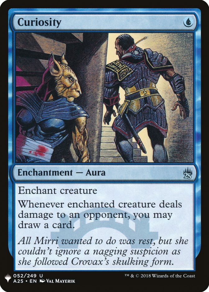Curiosity, The list Card Art