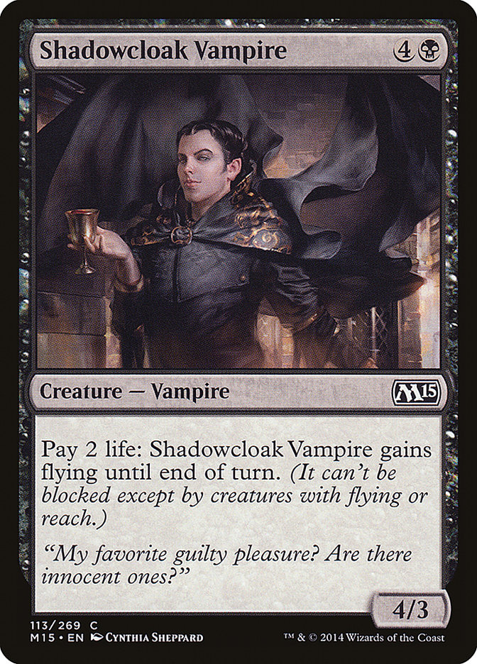 Shadowcloak Vampire, Magic 2015 Card Art