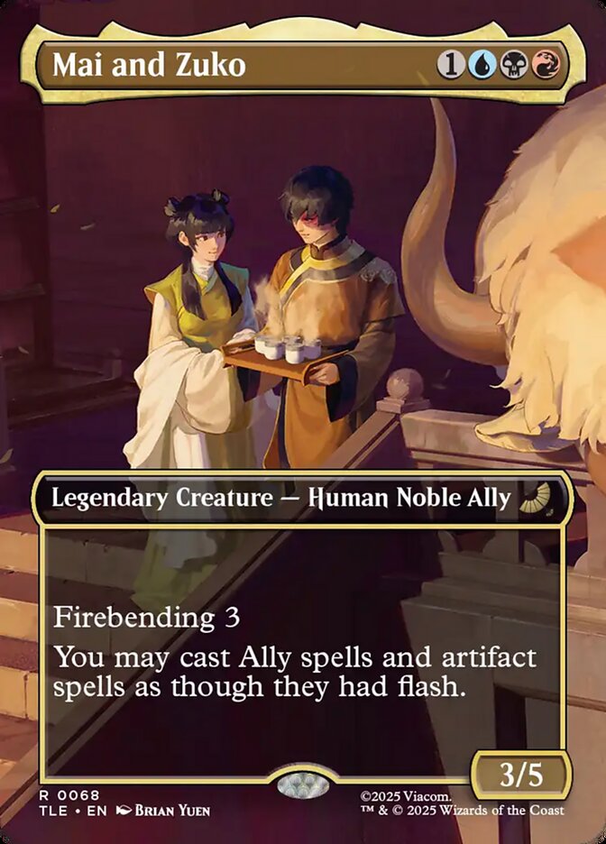Mai and Zuko, Avatar: The Last Airbender Eternal Card Art