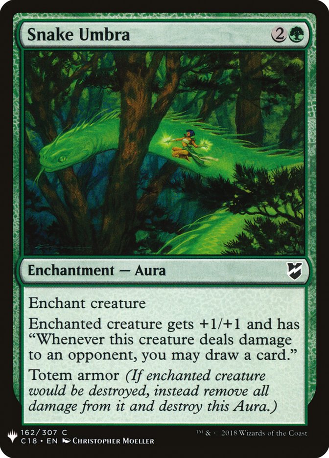 Snake Umbra, The list Card Art