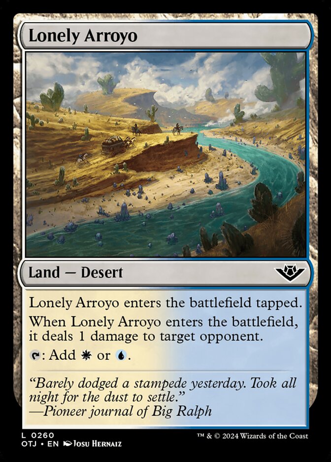 Lonely Arroyo, Outlaws of thunder junction Card Art