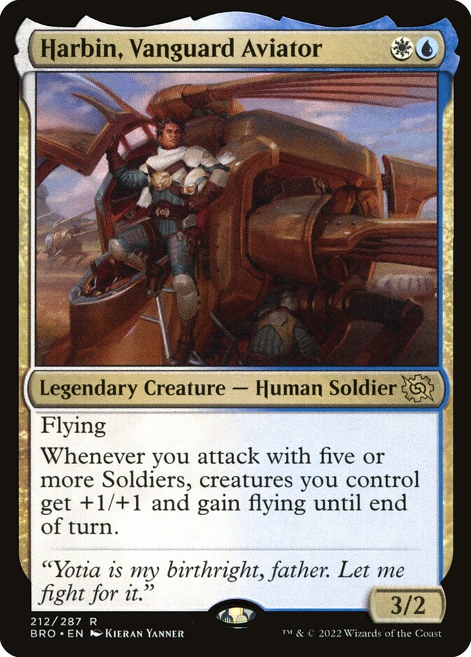 Harbin, Vanguard Aviator, The brothers' war Card Art