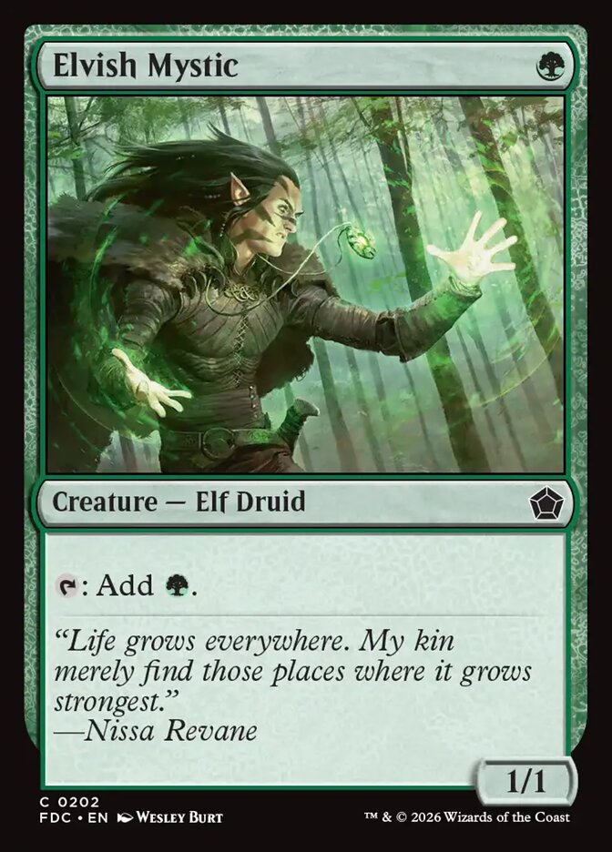 Elvish Mystic, Foundations Commander Card Art