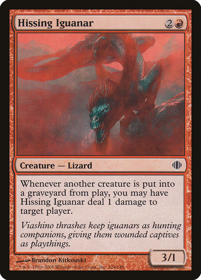 Hissing Iguanar - Foil