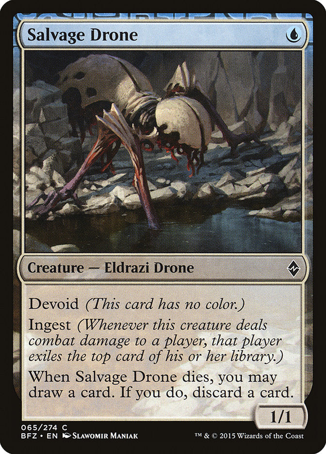 Salvage Drone, Battle for zendikar Card Art