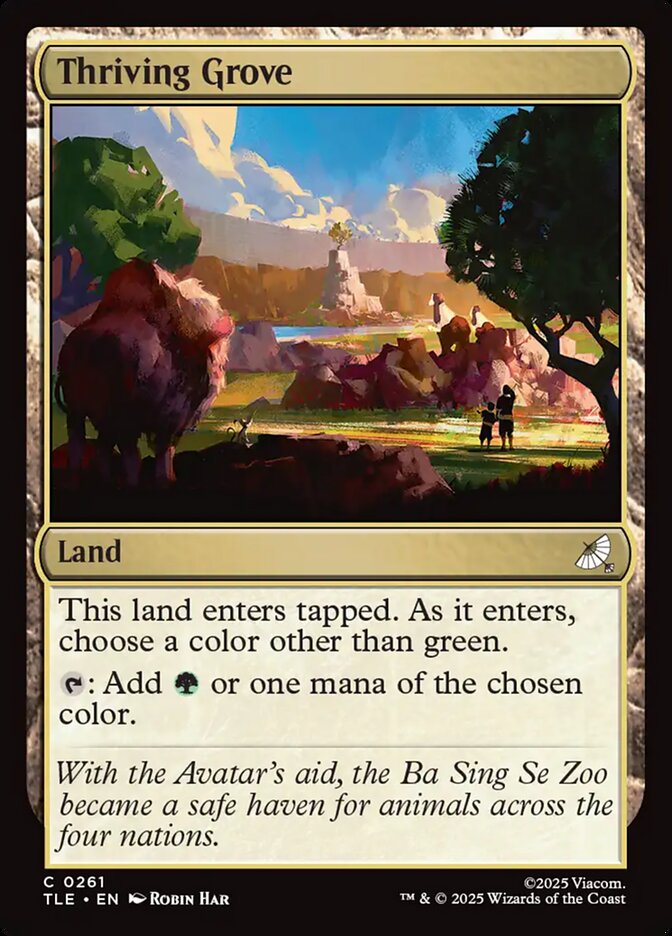 Thriving Grove, Avatar: The Last Airbender Eternal Card Art
