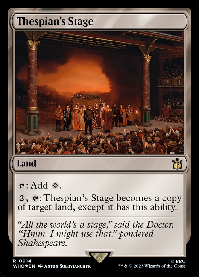 Thespian's Stage, Doctor Who Card Art