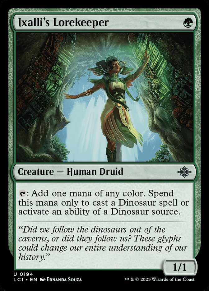 Ixalli's Lorekeeper, The lost caverns of ixalan Card Art