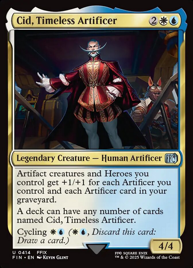 Cid, Timeless Artificer, Final fantasy Card Art