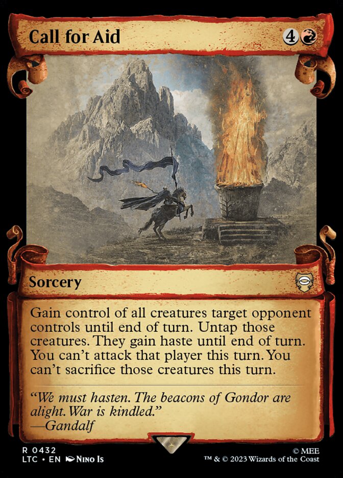 Call for Aid, Tales Of Middle-Earth Commander Card Art