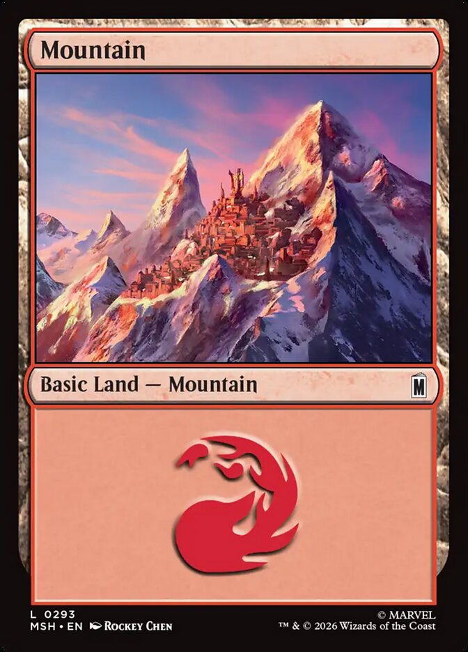 Mountain, Marvel Super Heroes Card Art